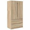 vidaXL Badezimmerschrank Sonoma-Eiche 79,5 x 49 x 156 cm Holzwerkstoff