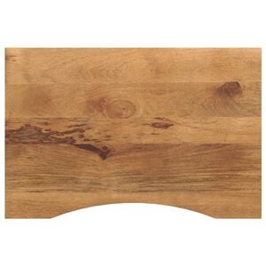 vidaXL Schreibtischplatte mit Aussparung 100x50x2,5cm Massivholz Mango