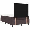 vidaXL Boxspringbett mit Matratze Dunkelbraun 120 x 190 cm Stoff