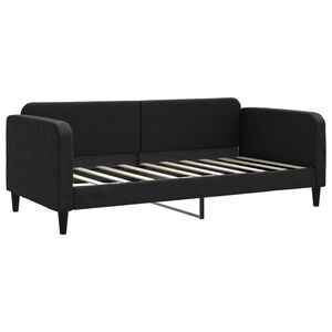 vidaXL Tagesbett Schwarz 90x190 cm Stoff