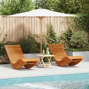 vidaXL Schaukelst&uuml;hle Sonnenliegen 2 Stk. Akazienholz