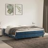 vidaXL Taschenfederkernmatratze Mittel Dunkelblau 160x210x20 cm Samt