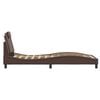 vidaXL Bettgestell "Viana" ohne Matratze Braun 80x200 cm Kunstleder