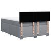 vidaXL Boxspringbett mit Matratze Hellgrau 140x190 cm Stoff