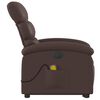 vidaXL Massagesessel mit Aufstehhilfe Elektrisch Braun Kunstleder