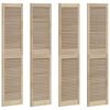 vidaXL Schrankt&uuml;r 4 pcs Natur 170 x 2,1 x 39,5 cm Massives Kiefernholz