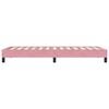 vidaXL Boxspringbett ohne Matratze Rosa 80x210 cm Samt