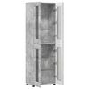 vidaXL Highboard FLORIN Beton Grau 60 x 35 x 182 cm Holzwerkstoff