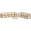 vidaXL Outdoor-Sofagarnitur 9 pcs Wei&szlig; 59 x 59 x 37 cm