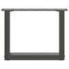 vidaXL Couchtischbeine U-Form 2 Stk. Anthrazit 40x(30-31) cm Stahl