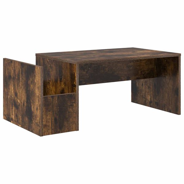 vidaXL Couchtisch Ger&auml;ucherte Eiche 90 x 45 x 35 cm Holzwerkstoff