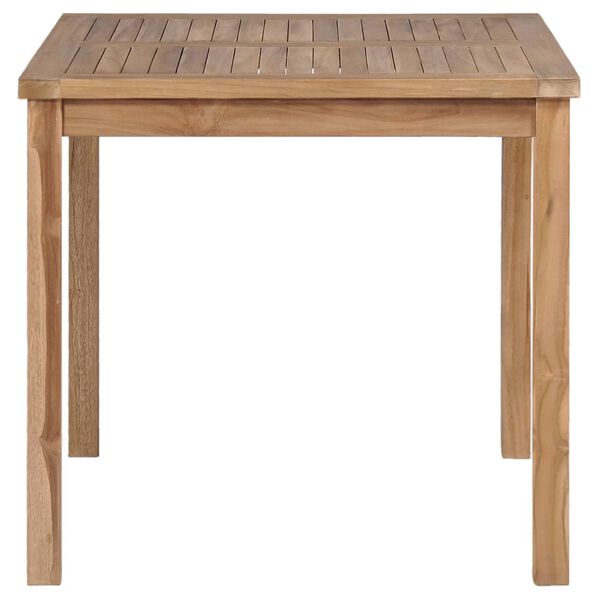 vidaXL Gartentisch 80x80x77 cm Massivholz Teak