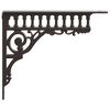 vidaXL Wandregalhalterungen 12 stk. Antikbraun 27,5 x 23 x 4 cm Stahl