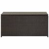 vidaXL Gartenbox Poly Rattan 100x50x50 cm Braun