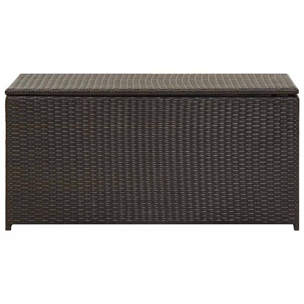 vidaXL Gartenbox Poly Rattan 100x50x50 cm Braun