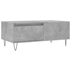 vidaXL Couchtisch Betongrau 90x50x36,5 cm Holzwerkstoff