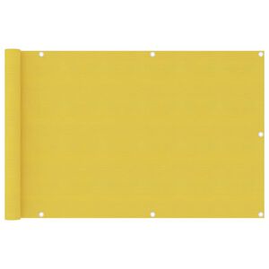 vidaXL Balkon-Sichtschutz Gelb 90x400 cm HDPE