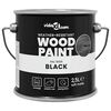 vidaXL Holzfarbe Schwarz 2,5 L Wanddruck