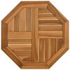 vidaXL Tischplatte 50x50x2,5 cm Achteckig Massivholz Teak