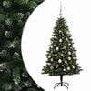 vidaXL K&uuml;nstlicher Weihnachtsbaum mit Kugel 150 cm 150 LEDs