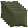 vidaXL Kissenbezug 6 stk. HOUTEN Gr&uuml;n 40 x 40 cm Cord