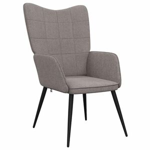 vidaXL Relaxsessel Taupe Stoff
