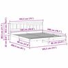 vidaXL Bettrahmen mit Kopfteil Wei&szlig; 180 x 200 cm Massives Kiefernholz