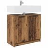 vidaXL Badezimmerschrank Altholz 64,5 x 33,5 x 59 cm Holzwerkstoff