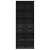 vidaXL Highboard Schwarz 70x42,5x185 cm Holzwerkstoff