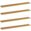 vidaXL Wandregal mit Regal 4 pcs Beige 100 x 9 x 3 cm Holzwerkstoff