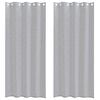 vidaXL Voile-Vorhang 2 Stk. Dunkelgrau 225 x 140 cm Polyester