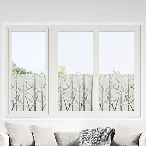 vidaXL Fensterfolien 4 Stk. Matt Bambus-Muster PVC