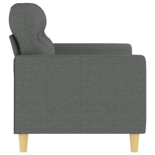 vidaXL 2-Sitzer-Sofa Dunkelgrau 120 cm Stoff