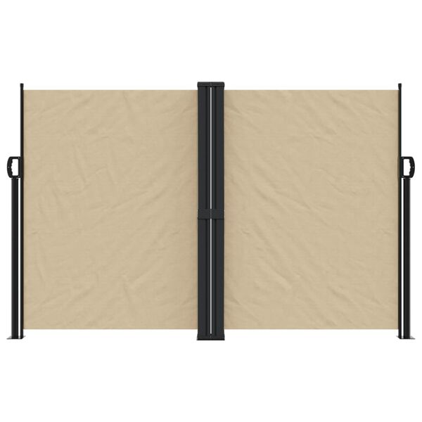 vidaXL Seitenmarkise Ausziehbar Beige 160x1000 cm