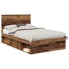 vidaXL Bettrahmen Altholz 120 x 200 cm Massives Kiefernholz