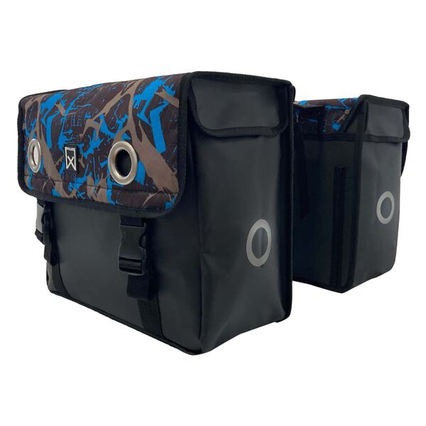 Willex Fahrradtaschen 30 L Ice Tarpaulin Blau und Schwarz