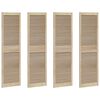 vidaXL Schranktür 4 pcs Natur 170 x 2,1 x 49,5 cm Massivholz Kiefer