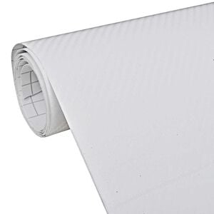 vidaXL Autofolie 3D Wei&szlig; 100x150 cm