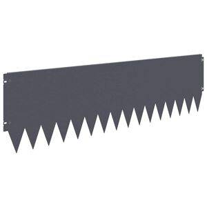 vidaXL Rasenkante 10 stk. 103 x 30 cm Stahl Anthrazit