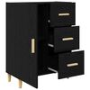 vidaXL Sideboard Schwarz Eichen-Optik 34 x 69,5 x 90 cm Holzwerkstoff