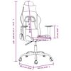 vidaXL Gaming-Stuhl Schwarz Stoff