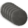vidaXL Kissenbezug 6 pcs HEERLEN Dunkelgrau &Oslash; 30 cm Samt