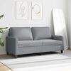 vidaXL 2-Sitzer-Sofa Hellgrau 140 cm Stoff