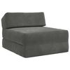 vidaXL Klappsofa Bett Dunkelgrau 60 x 70 x 41 cm Stoff