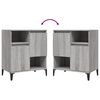 vidaXL Sideboards 3 Stk. Grau Sonoma 60x35x70 cm Holzwerkstoff