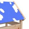 vidaXL Spielturm Braun 85 x 52,5 x 239 cm Massives Kiefernholz