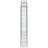 vidaXL Gabionen mit Hochbogen 3 Stk. 200x30x180/200cm Verzinktes Eisen