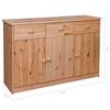 vidaXL Sideboard 3 Schubladen 113x35x73 cm Massivholz Kiefer
