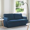 vidaXL Sofa 140cm Blau Metall