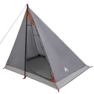 vidaXL Trekkingzelt 2 Personen Grau und Orange